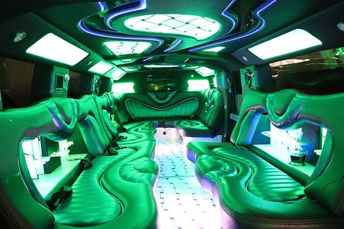 Hummer Limousine Interior Bar